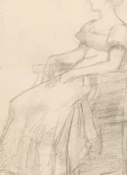Ritratto di una donna seduta su una sedia