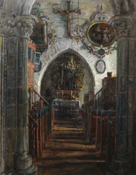 Interno, chiesa di Dale, Luster