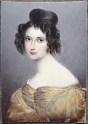 Miniatur, August Grahl, sconosciuto Lady 1, Avorio