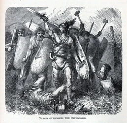 Narses sconfigge gli Ostrogoti, 1882
