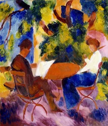Al Tavolo del Giardino, 1914