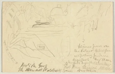 La carrozza traballante, cartolina a Wassily Kandinsky a Odessa