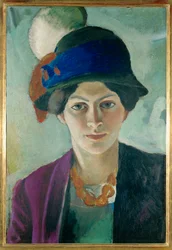 Elisabeth mit Hut (dipinto su tela)