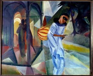Pierrot. Dipinto di August Macke (1887-1914)