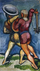 Due guerrieri, 1910