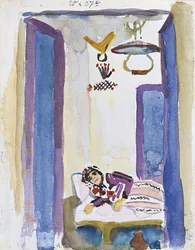 Donna su un divano, 1914