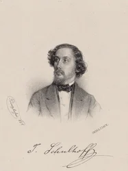 Ritratto del pianista e compositore Julius Schulhoff, 1850