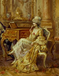Al pianoforte (dettaglio)