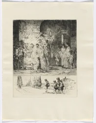 Frédéric Mistral: Mémoires et Recits di Frédéric Mistral: natività/ figure che camminano su una strada (inserto dopo p. 32)