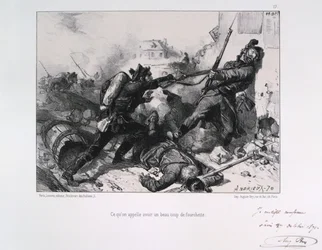 Combattimento corpo a corpo, Assedio di Parigi, Guerra Franco-Prussiana