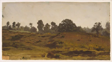 Vista di un campo, primi anni 1850