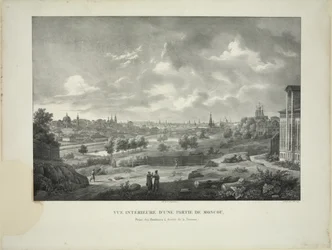 Sul fiume Yauza a Mosca, c. 1830