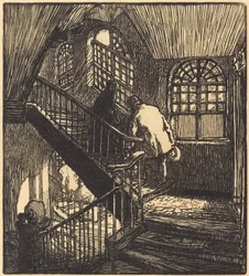 Scala della casa dove era il Château Rouge