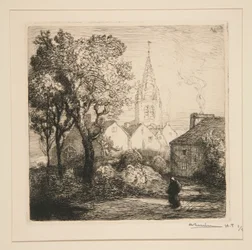 La chiesa di Jouy-le-Moutier (Seine-et-Oise)