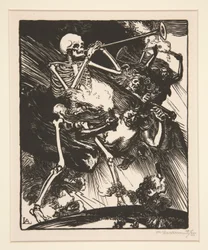 La morte e le passioni fonderanno sul mondo, da La guerra del 1914, prima serie, n. 7
