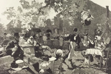 Il cabaret del gallo cedrone nel bosco di Meudon, 1888.