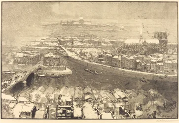 Parigi sotto la Neve, Vista da St.-Gervais