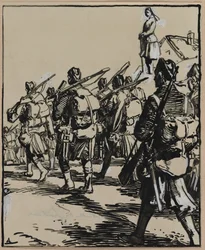Battaglia delle frontiere: gruppo di soldati britannici
