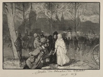 Uscita dal Teatro del Chatelet