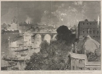 La Festa del 14 luglio, Illuminazione della Piazza della Repubblica (da H. Scott)