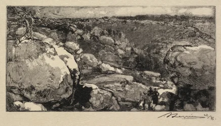Foresta di Fontainebleau: Il Cirque di Long-Rocher, pubblicato 1908