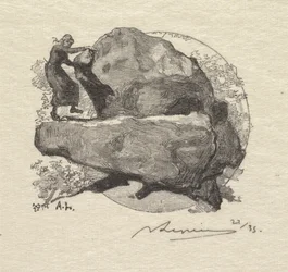 Foresta di Fontainebleau: La roccia tremante La Forêt de Fontainebleau: La roche qui tremble, 1890