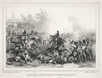 Album pour 1833: Charge de Hussards Républicains