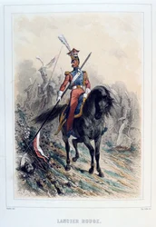 Lanciere rosso, 1859