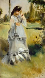 Donna in un parco