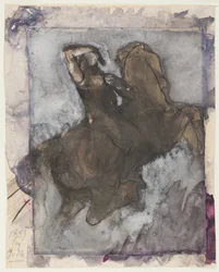 Cavaliere (recto); cavallo e cavaliere (verso)