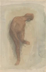 Figura femminile nuda che tiene il piede sinistro, 1900-1912