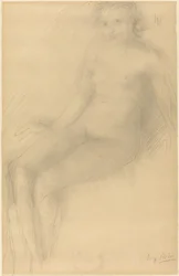 Nudo femminile seduto