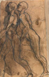 Le ombre si avvicinano a Dante e Virgilio
