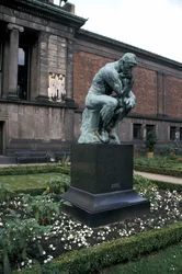 La statua del Pensatore di Rodin, Ny Carlsberg Glyptotek, Copenaghen, Danimarca, Europa