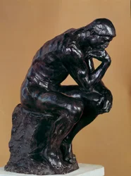 Il Pensatore. Scultura in bronzo di Auguste Rodin (1840-1917).