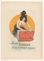 Manifesto per la libreria e stamperia Fallou a Parigi
