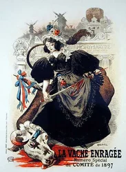 Riproduzione di un poster pubblicitario 