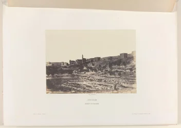 Bacino di Birket-es-Soultan fuori le antiche mura di Gerusalemme