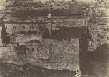 Gerusalemme. Muro del Tempio. Moschea El-Aksa, angolo sud-ovest