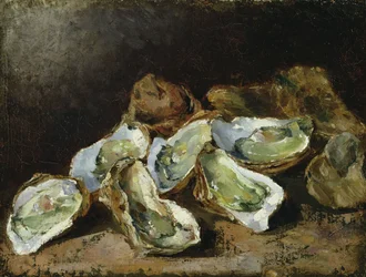 Natura morta con ostriche (olio su tela)