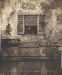 Auguste Vacquerie alla finestra, Terrazza della Marina, 1853 circa (foto)