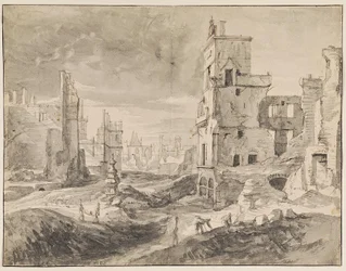 Bruxelles dopo il bombardamento del 1695