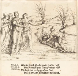Il ritrovamento di Mosè, 1548