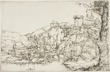 Paesaggio con Fiume, Città e Castello