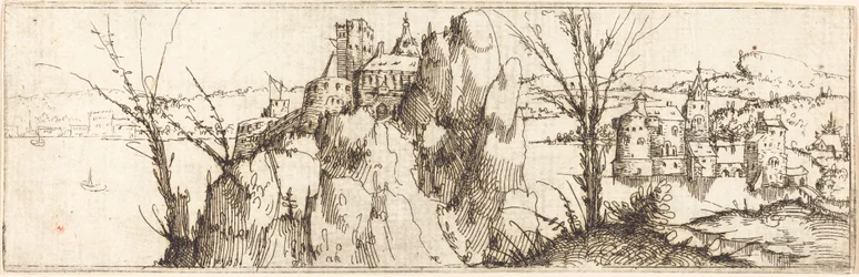 Paesaggio con lago