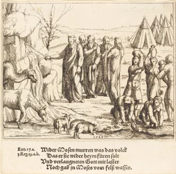 Mosè colpisce la roccia