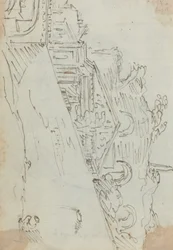 Rovine antiche sulla riva del Tevere