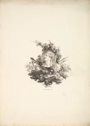 Vignetta con la testa di Bacco su una corniola, Tomo I, Pagina 242, da Descrizione di..., 1778-80