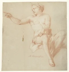 Nudo femminile seduto