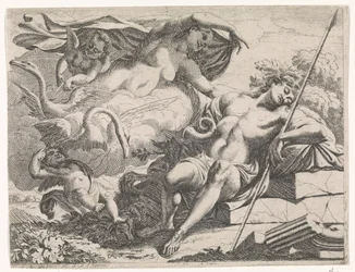 Venere osserva Adone addormentato
